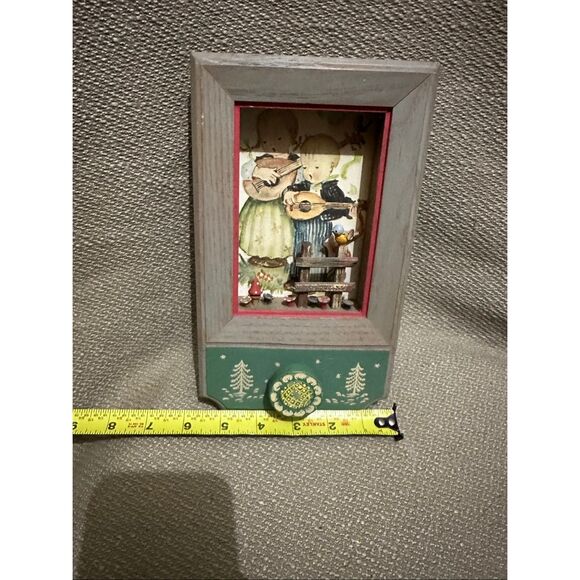 Vintage Thorens Swiss Music Wood Hummel Music Box Wall Plaque Works - Picture 10 of 11
